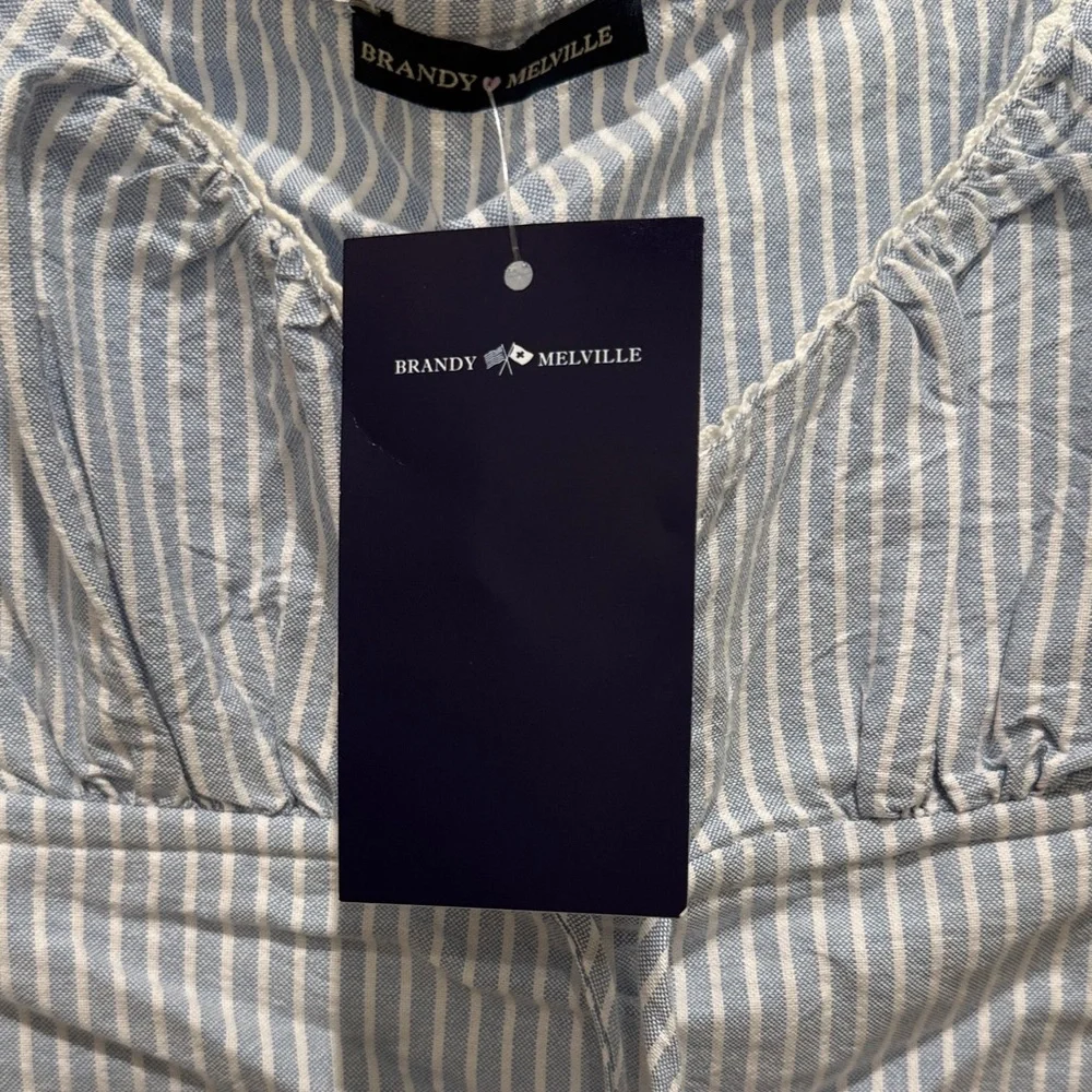 Brandy Melville Blue Striped Camisole - Picture 2 of 3